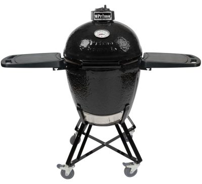 prima charcoal backyard grill with food safe side tables prima charcoal backyard grill