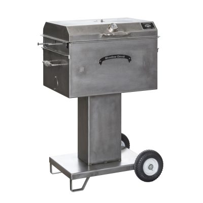 meadow creek charcoal grills for sale with a lid, sturdy legs with casters, charcoal pan insert, and height adjustment brackets meadow creek charcoal grills for sale