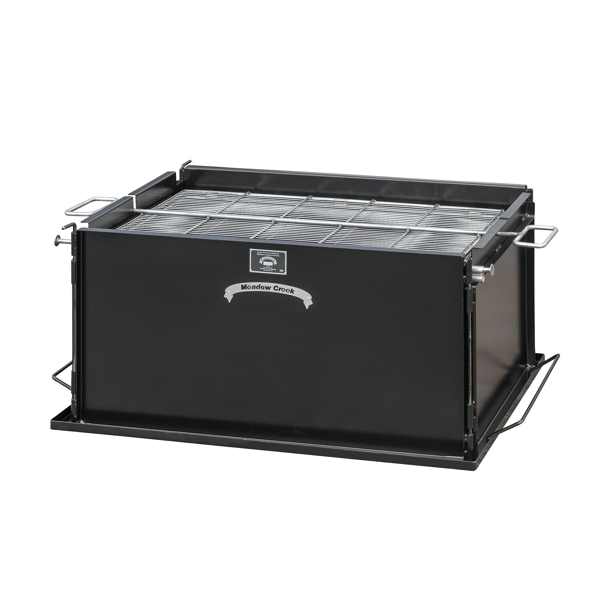 meadow creek charcoal bbq that can hold up to 40 pounds of chicken meadow creek charcoal bbq