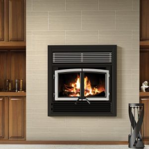 wood fireplace installation