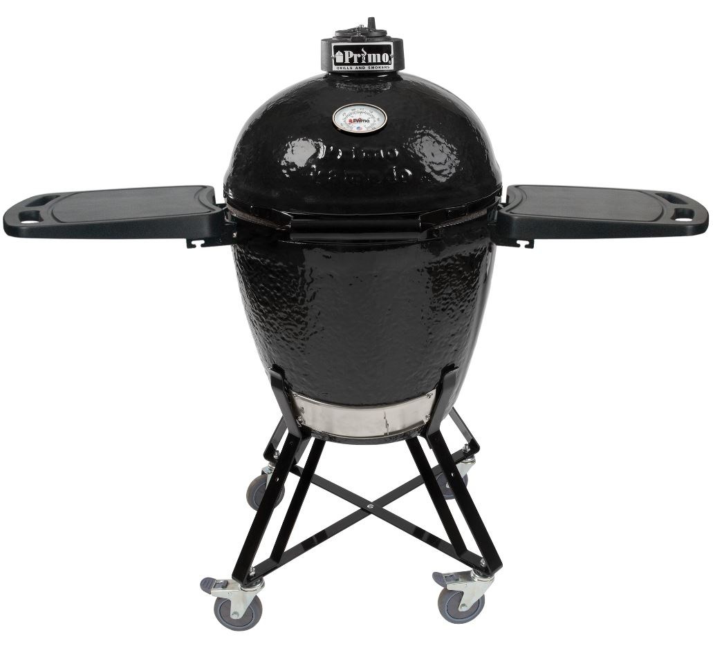 prima charcoal backyard grill with food safe side tables prima charcoal backyard grill